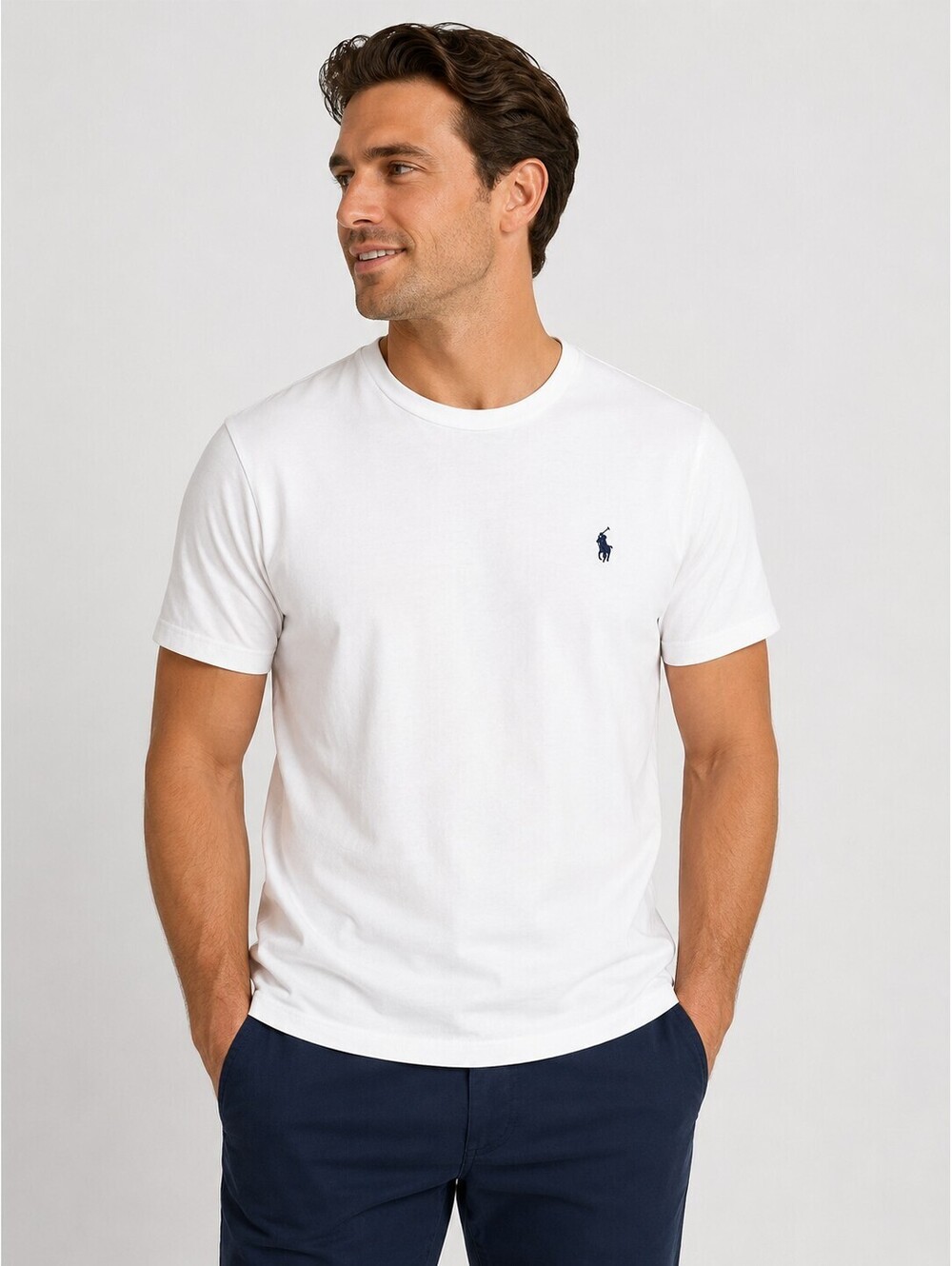 Polo Ralph Lauren Men’s Classic Fit White Cotton T-Shirt Pony Logo L Preppy